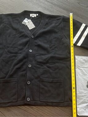 Baby JEETER Classic Black Cardigan Button Sweater XXL NWT